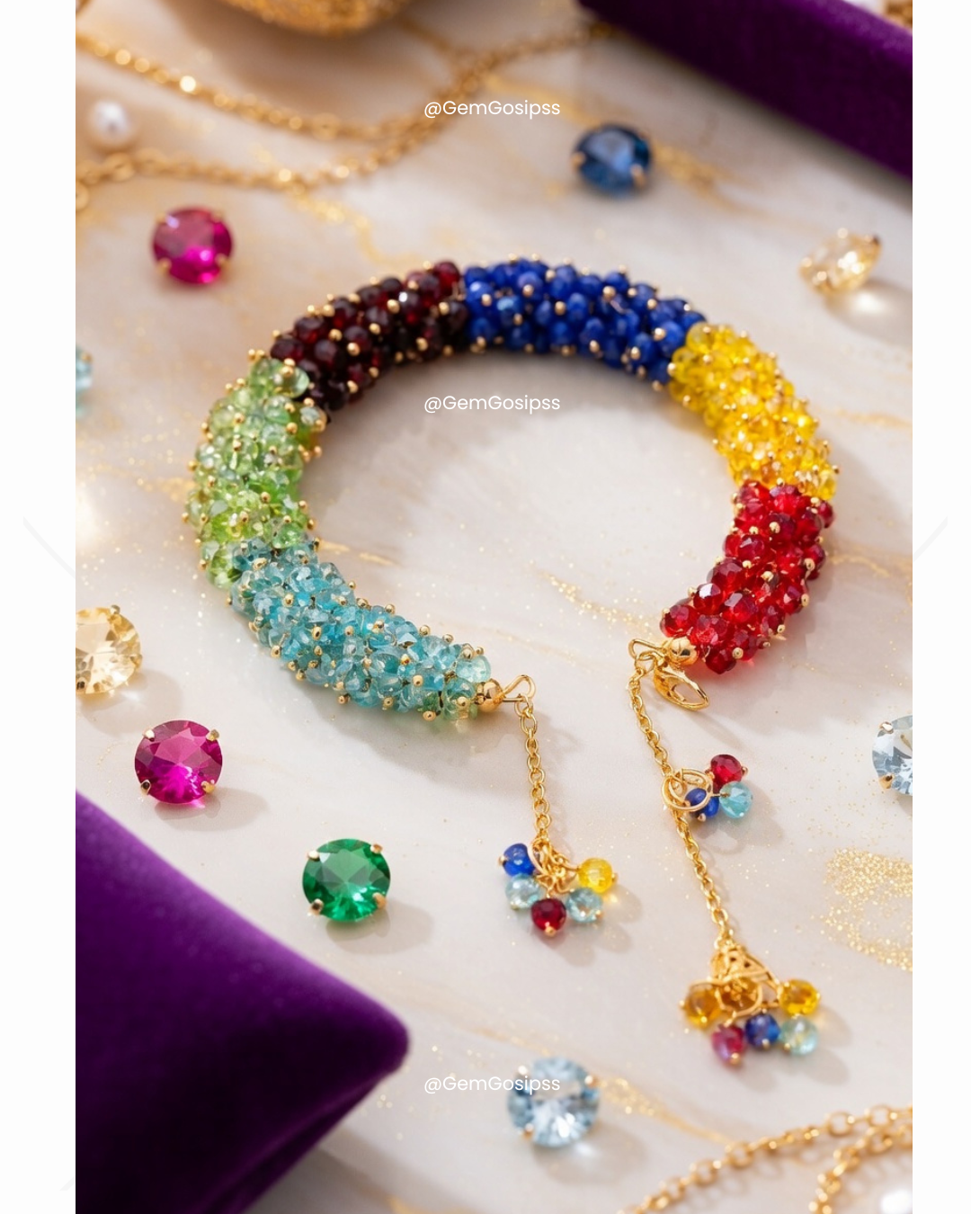 Elegant Gajra Beaded Bracelet (Multi Color) – Traditional Style with Premium Finish